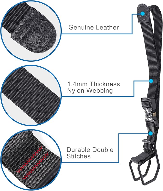 Vigorport Luggage Hook Strap, J Hook for Add a Bag Luggage, Multi Adjustment Bag Strap Hook with Hands Free