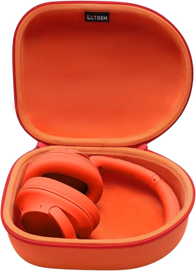 Headphone Headset Case Compatible with JBL, Beats, Sony, Soundcore Anker, Raycon, TOZO, SteelSeries, Logitech, Jabra, Bose, Audio-Technica, Sennheiser Headphones, Orange