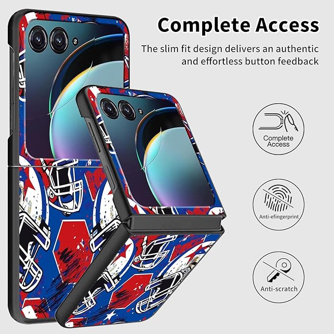 for Motorola Razr Plus 2025 Case,for Razor Plus 2025 Phone Case Cute Slim Hard PC Ultra-Thin Anti-Scratches Shockproof Protective Cover,Colorful Baseball Hat