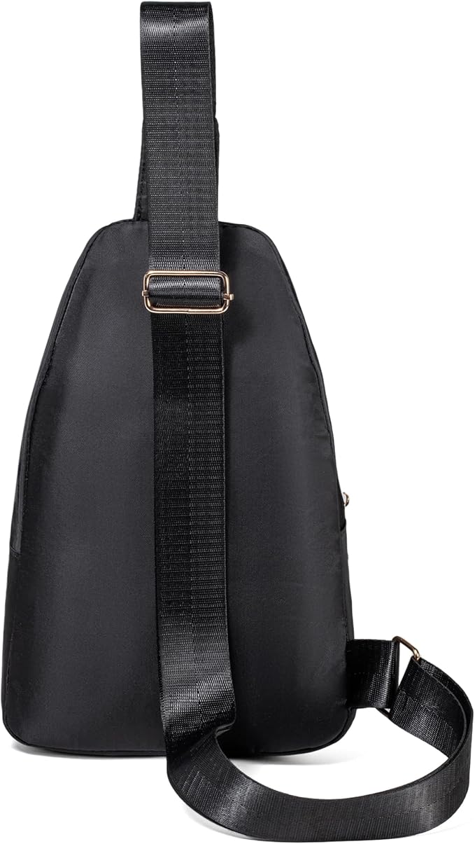 Banelu Small Sling Bag Crossbody Sling Backpack for Women, Small Crossbody Purses Cross Body Bags - Black