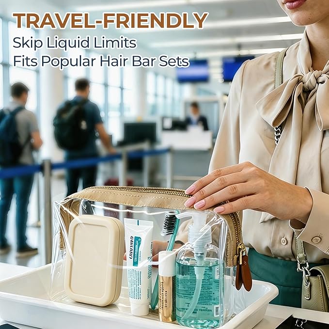 AIMAIAIMAI Silicone Shampoo Bar Travel Case with Drain Pad – Leak Proof Bar Soap Travel Case for 2 Bars, Shampoo & Conditioner Bar Holder for Camping, Gym | 1 Pack, Off-White