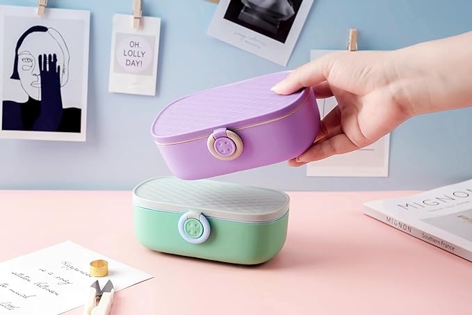 WANSHUNLMI Sewing Project Kit, 140 Pcs Travel Family Sewing Supplies Repair Kit Portable Small Traveler Sewing Kit Sewing Thread Accessories DIY Sewing Supplies Organizer (Green Blue Sewing Kit)