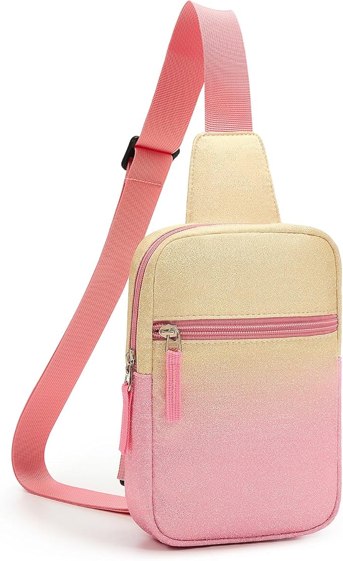 Birthday Gifts for 8 9 10 11 12 Year Old Teens Girls Kids, Fanny Pack Crossbody Bag Sling Belt Bags Purse, Dorm Travel Essentials for Girls Fashion, Preppy Tween Teen Girl Gift Trendy Stuff