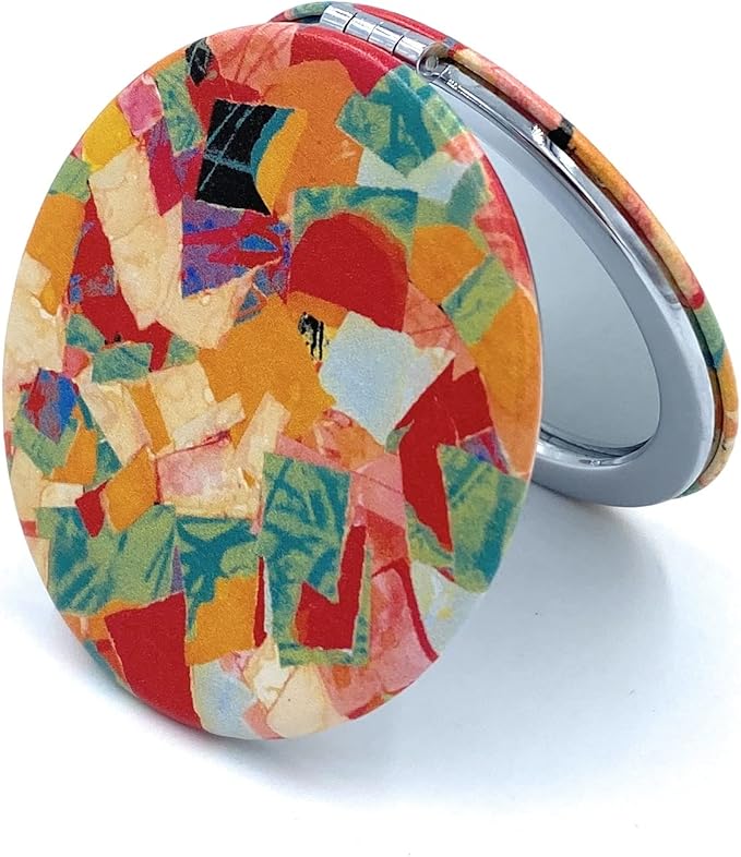 Pretty Compact Mirror Cute Handheld Mirror for Girls Folding Mirror for Purses Small Makeup Mirror Pocket Size Cosmetic Mirror
