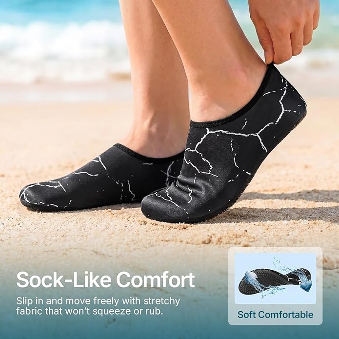 Water Shoes for Women Men Quick-Dry Aqua Socks Swim Beach Outfits Barefoot Yoga Exercise Wear Sport Accessories Pool Camping Must Haves River Hiking Adult Youth Size