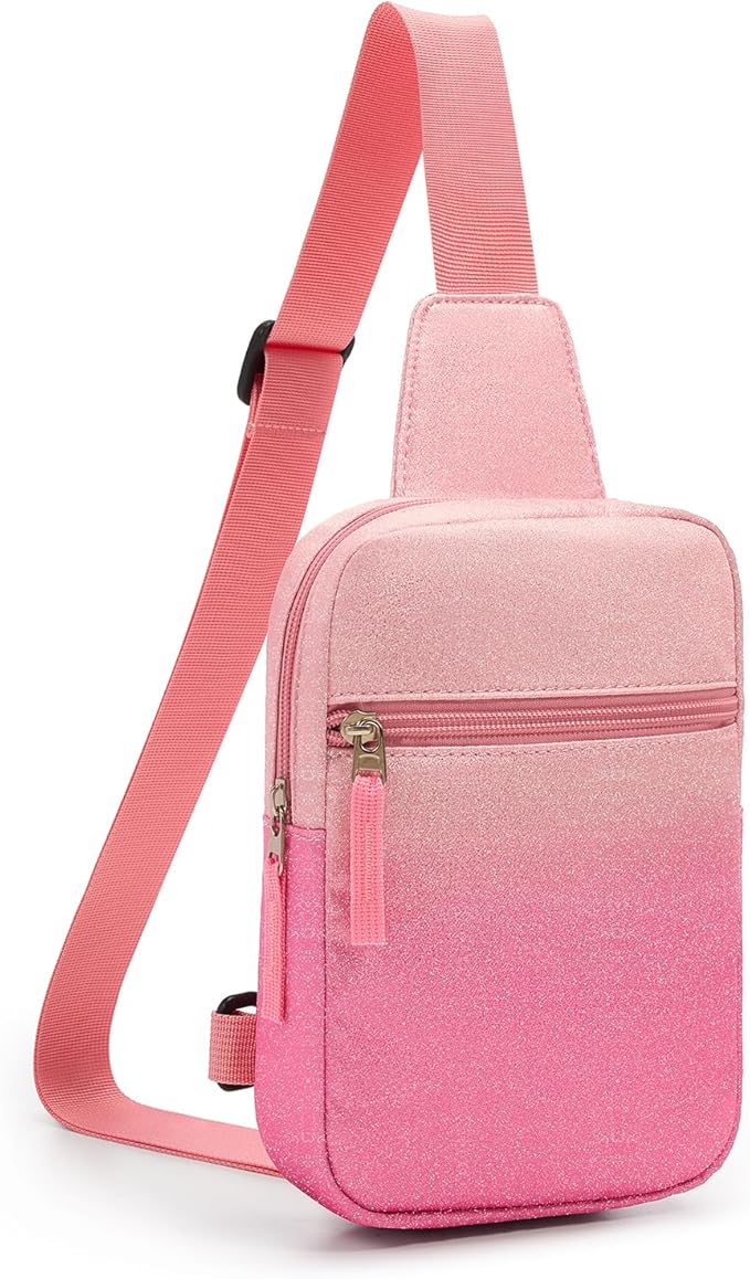 Birthday Gifts for 8 9 10 11 12 Year Old Teens Girls Kids, Fanny Pack Crossbody Bag Sling Belt Bags Purse, Dorm Travel Essentials for Girls Fashion, Preppy Tween Teen Girl Gift Trendy Stuff