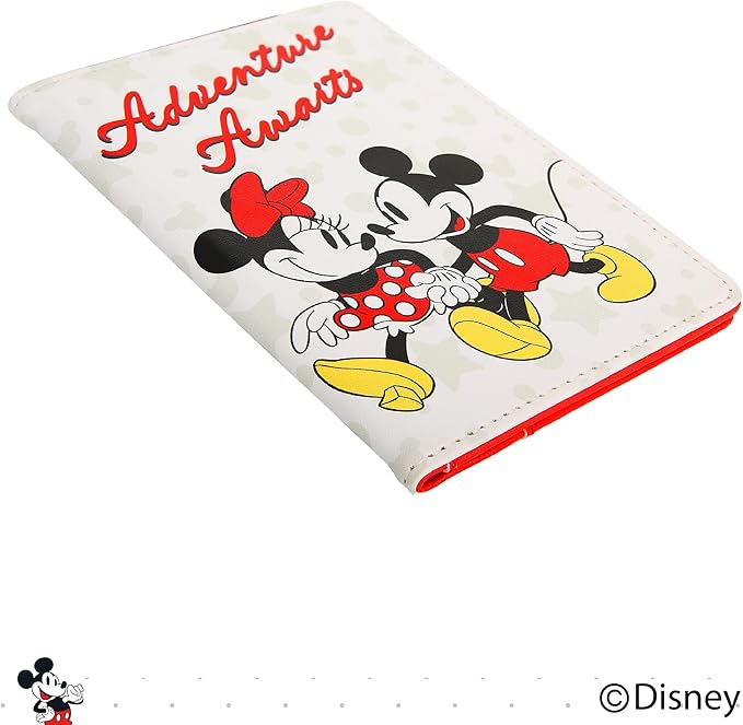 Disney Mickey & Minnie Mouse Passport Holder, Officially Licensed Passport Holder for Women, Travel Essentials for Women