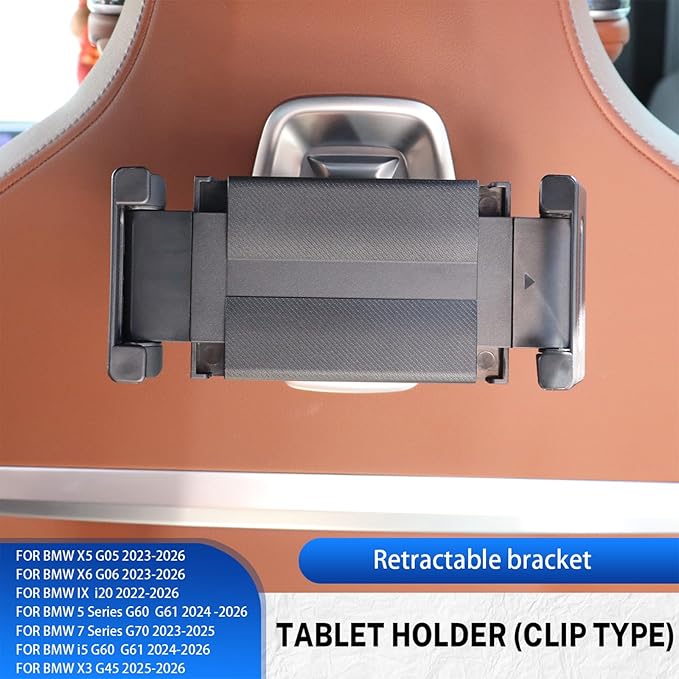 for BMW X5 X6 G05 G06 G60 G45 Tablet Holder Strong Magnetic Attraction/Gravity Clamp ipad Car Holder Back Seat Road Trip Essentials (Gravity Clamp)