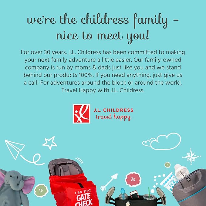 J.L. Childress Cup 'N Stuff Stroller Cup & Phone Holder - Accessories for Baby Strollers, Wheelchairs, Scooters, Walkers, Universal Fit for UPPAbaby, Doona, & More, Drink & Bottle Holder - Black