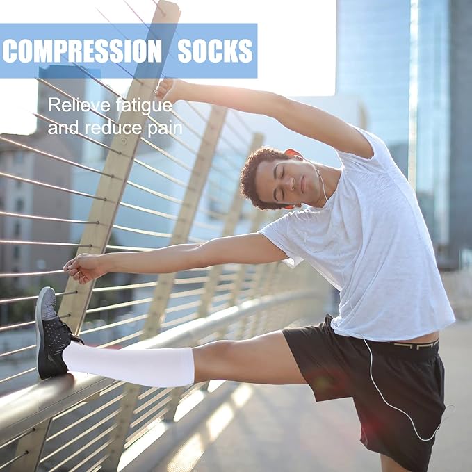 Aoliks Compression Socks for Women & Men 4 Pairs, Best Support for Nurses Running Travel