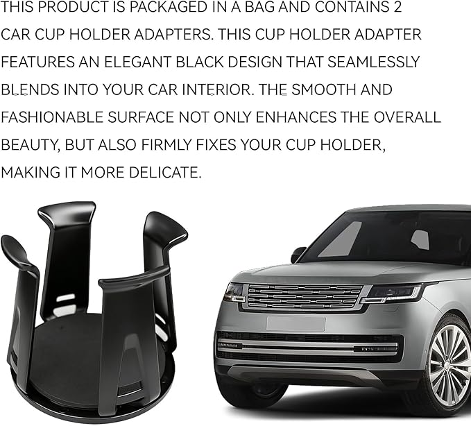 Car Cup Holder Expander, Adjustable Vehicle Energy Drink Holder Insert with Adaptive Clamping Arm Automotive Cups Holders Adapter for Car Slim Cans, Bottle Water Cups, Adhesive Drink Storage Rack
