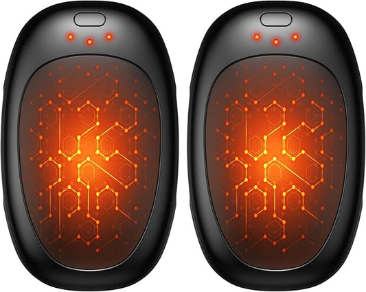 infray Hand Warmers Rechargeable, 2 Pack Electric Hand Warmer Reusable USB Pocket Warmer, 3 Settings Heated Portable AI Handwarmer Great Gifts for Christmas, Outdoor, Golf, Hunting