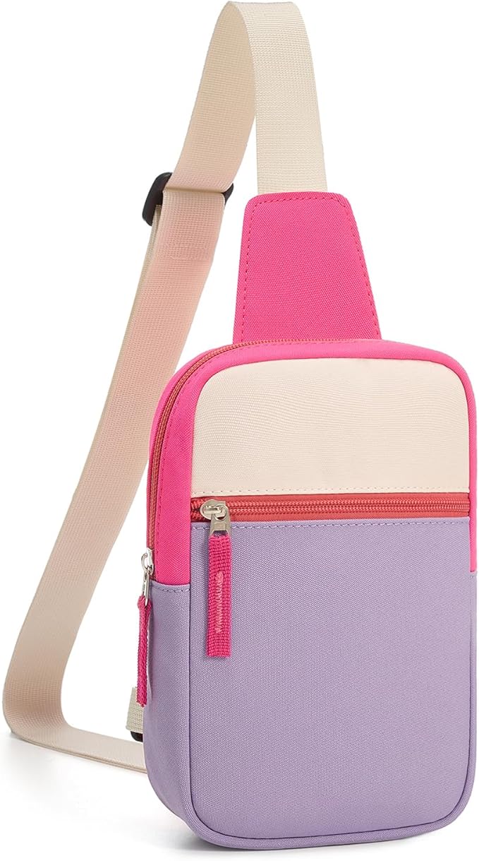 Birthday Gifts for 8 9 10 11 12 Year Old Teens Girls Kids, Fanny Pack Crossbody Bag Sling Belt Bags Purse, Dorm Travel Essentials for Girls Fashion, Preppy Tween Teen Girl Gift Trendy Stuff