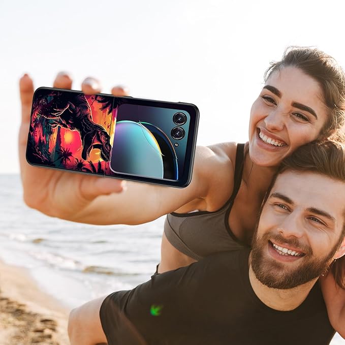 for Motorola Razr Plus 2025 Case,for Razor Plus 2025 Phone Case Cute Slim Hard PC Ultra-Thin Anti-Scratches Shockproof Protective Cover,Cute Dinosaur Dusk