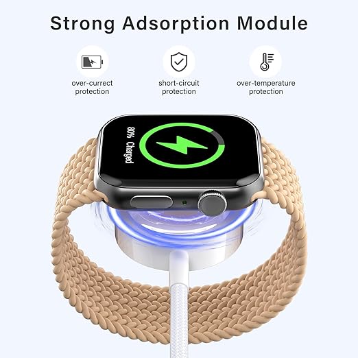 Travel Essentials,3 in 2 USB C Cable for Apple Watch Charger ，Multi Charging Cable Cord,Vacation Camping RV Essentials,Portable Designed for iWatch Series 11-2/Ultra/SE &iPhone 17-12-4FT(2Pack 4FT)