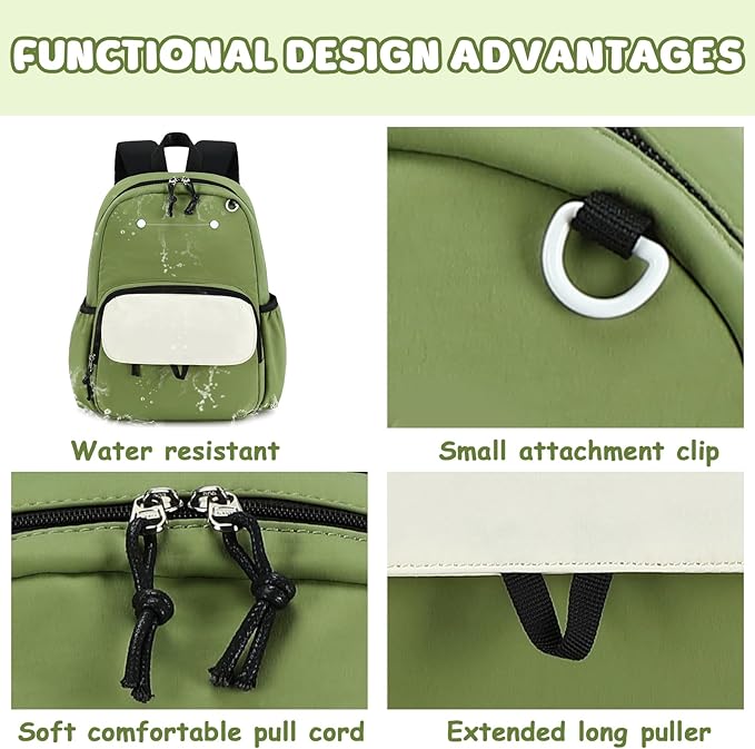 BTOOP Kids Backpack for Boys Girls 3-6, Preschool Kindergarten Backpack with Insulated Lunch Compartment & Chest Strap, Cute Lightweight School Travel Bag Fits A4 Folder