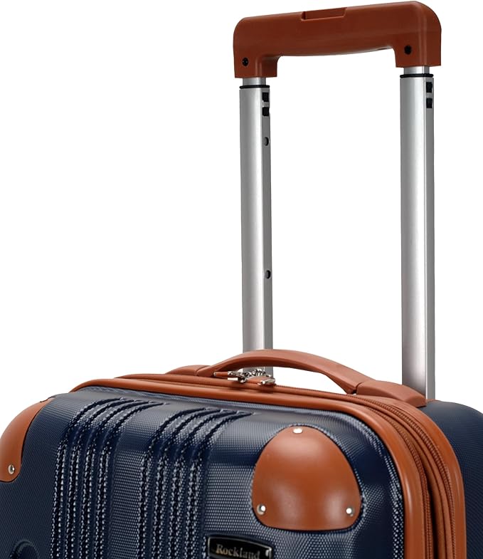 Rockland London Hardside Spinner Wheel Luggage, Carry-On 20", Navy