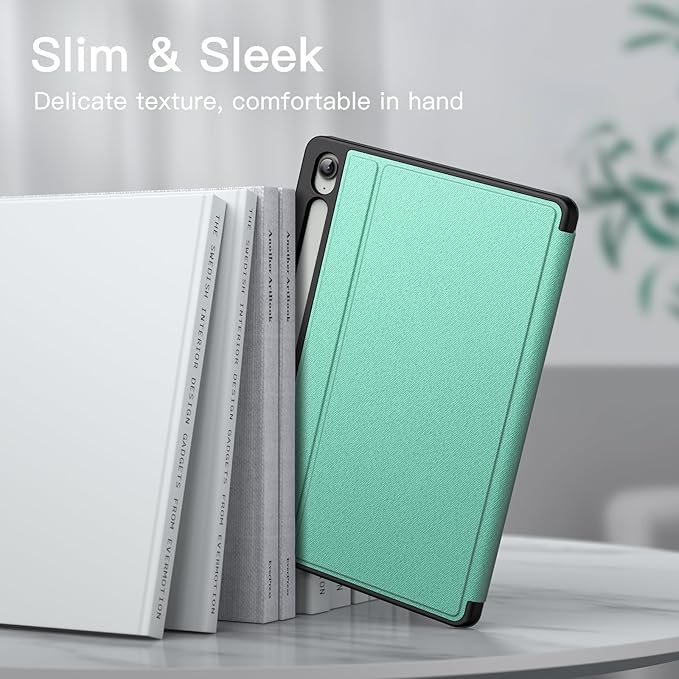 JETech Case for Samsung Galaxy Tab S10 Lite / S10 FE / S9 FE 10.9-Inch with S Pen Holder, Slim Folio Stand Protective Tablet Cover, Multi-Angle Viewing (Green)