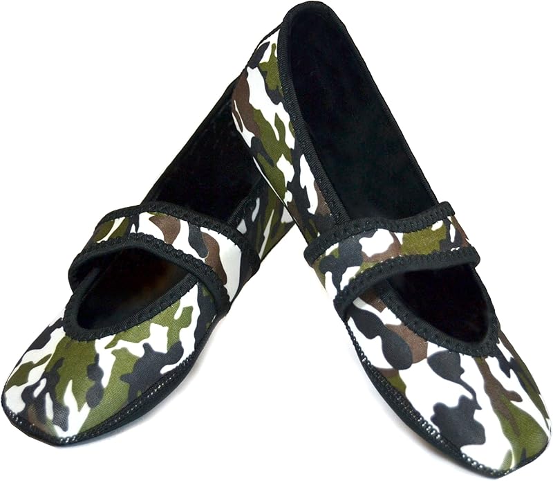 Nufoot Betsy Lou Women's Slippers, Foldable, Flexible Flats, Slipper Socks, Travel Slippers, Exercise Shoe, Dance Shoe, Yoga Socks, House Shoes, Indoor Shoes