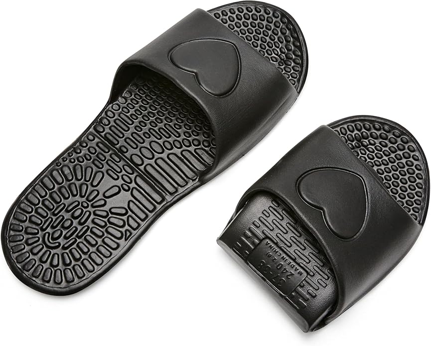 Shower Shoes Travel Foldable Portable Non Slip Slippers for Hotel Guests Swimming Spa Unisex Men Women Lightweight EVA Bathroom Slides Quick Drying Water Resistant Footwear