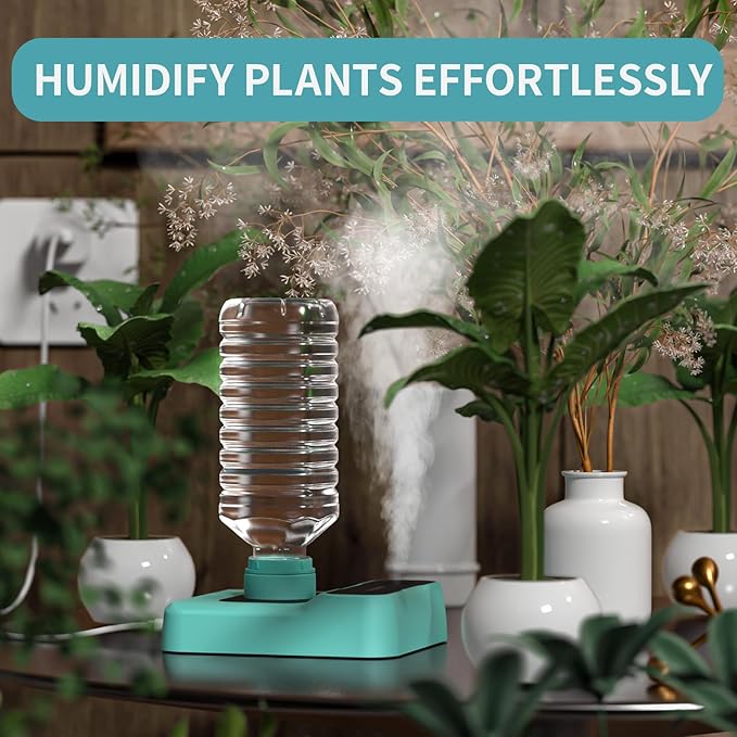 Portable Humidifier - Small Air Humidifiers for Bedroom, Plants, Office, Travel - Cool Mist Humidifiers, Color-Changing Accent Light, 2 Mist Settings