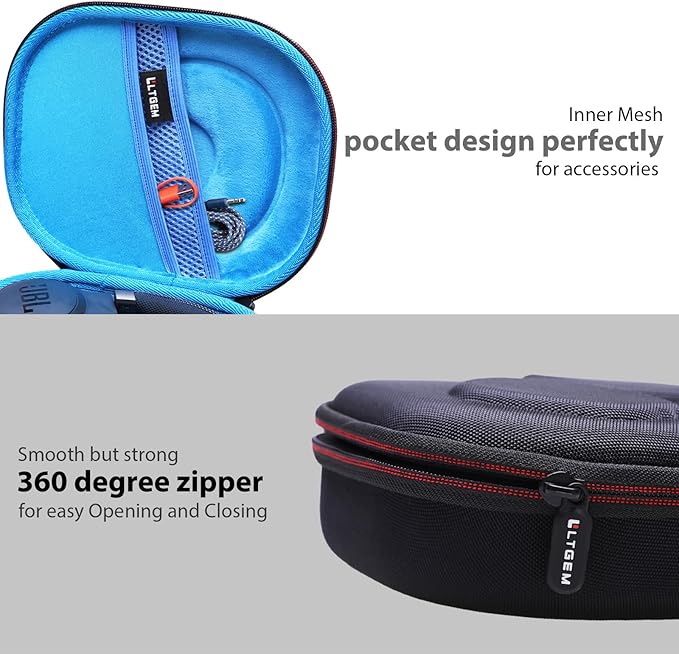 LTGEM Case Compatible with JBL Tune 770NC / 510BT / 720BT / 520BT / 520C / 670NC, for JBL Live 770NC / 670NC / 680NC / 780NC Headphones, Light Blue