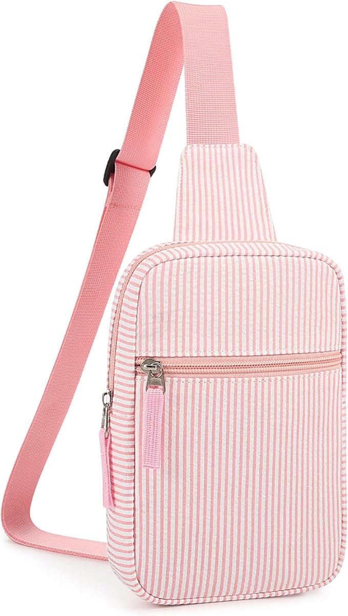 Birthday Gifts for 8 9 10 11 12 Year Old Teens Girls Kids, Fanny Pack Crossbody Bag Sling Belt Bags Purse, Dorm Travel Essentials for Girls Fashion, Preppy Tween Teen Girl Gift Trendy Stuff