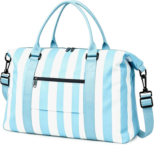 TOPBAG Travel Duffle Bag, Waterproof Weekender Carry On Tote Bags for Women, Sport Gym Bag for Men, Hospital Bag for Labor and Delivery, Overnight Luggage Bag with Trolley Sleeve