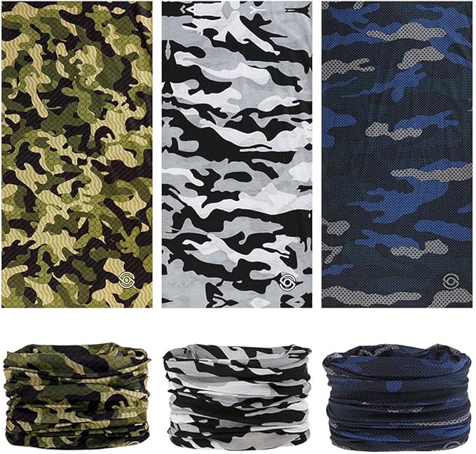 VANCROWN Headband Neck Gaiter Head Wrap Headwear Face Mask Magic Scarf Bandana for Men and Women