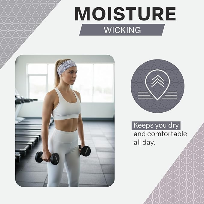 COLD FACTOR Cooling Headband for Women and Men – UPF 50+ Advanced Evaporative Comfort, Instant Cooling Sweatband for Outdoor Sports, Fitness, Yoga, Hiking, Running, and Workout
