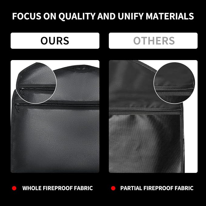 JUGREAT Fireproof Hanger Diversion Safe Bag With Lock, Hidden Storage for Valuables, Secret Under Clothes With Hidden Compartment to Hide Items for Home or Travel - 1 Pack