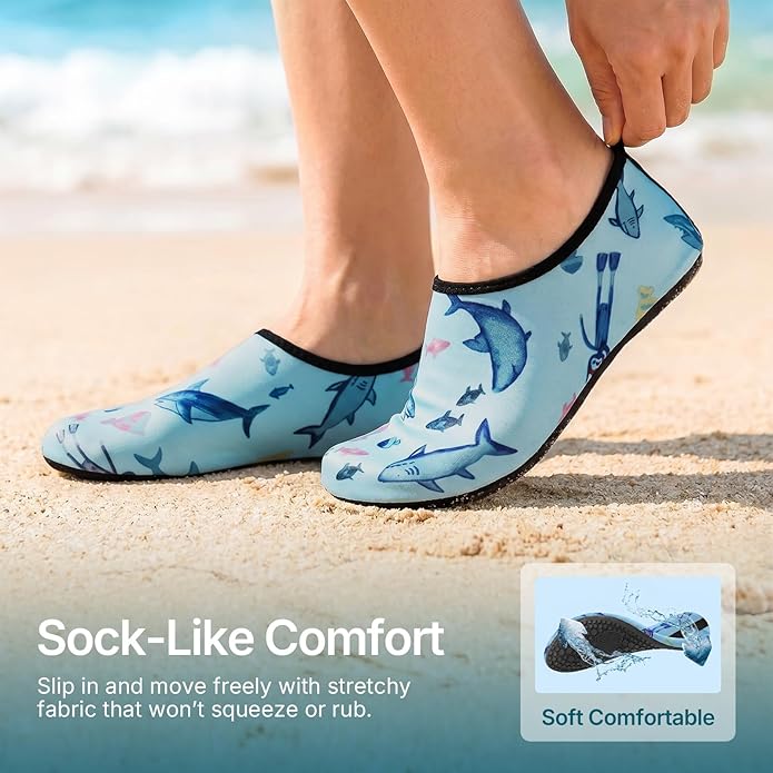 Water Shoes for Women Men Quick-Dry Aqua Socks Swim Beach Outfits Barefoot Yoga Exercise Wear Sport Accessories Pool Camping Must Haves River Hiking Adult Youth Size