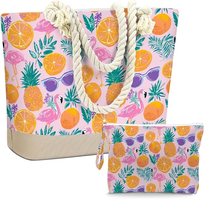 BELLOWDEER Beach Bags for Women, Wet Bag Cosmetic Bag for Beach Toiletries, Summer Travel Essentials, Gifts for Women