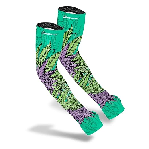 FARMER'S DEFENSE Gardening Arm Sleeves|UV Cooling Protective Sleeve Women & Men|Anti-Scratch Cover Sun UPF Outdoor Protection - Sea-Weed - S/M