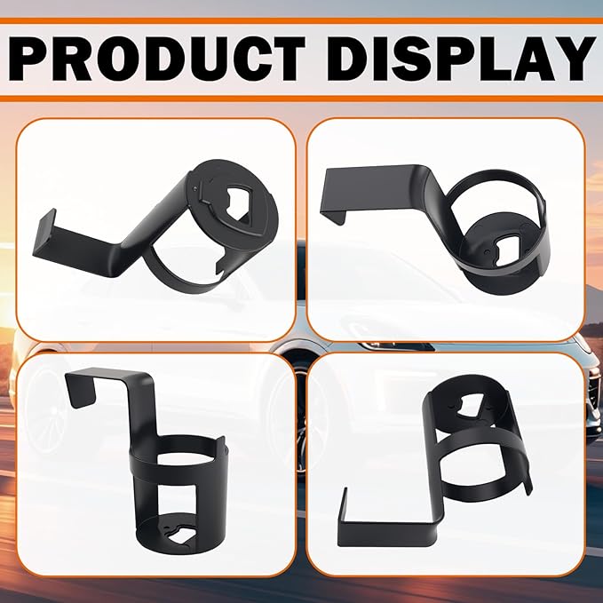2PCS Hanging Car Cup Holders,Portable Automotive Cup Holders for Side Window/Seat,Versatile Hollow Car Window Cups Holder as Cars Organizers and Storage for Most Vehicles