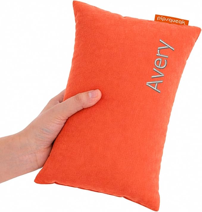 Pipsqueak Microfiber Pillow - Small, Mini, Tiny - 11 x 7 in - Perfect for Travel, Cars, Airplanes, Camping, Dogs, Toddlers, Kids, Lumbar, Knees and Neck - Ages 2 Yrs and Up