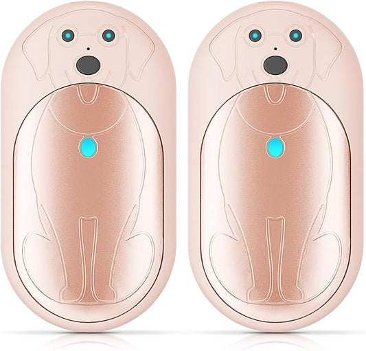AI Hand Warmers Rechargeable 2 Pack, 6000mAh Electric Pocket Heater with 20H Heating, 3 Levels, Snap-On 2-in-1 Design, Winter Gift for Men & Women, Hiking, Hunting, Outdoor