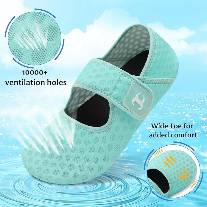 Water Shoes for Women Men Barefoot Beach Swim Aqua Socks Summer Wide Slides Sandals Quick Dry Pool River Sea Sock Shoes