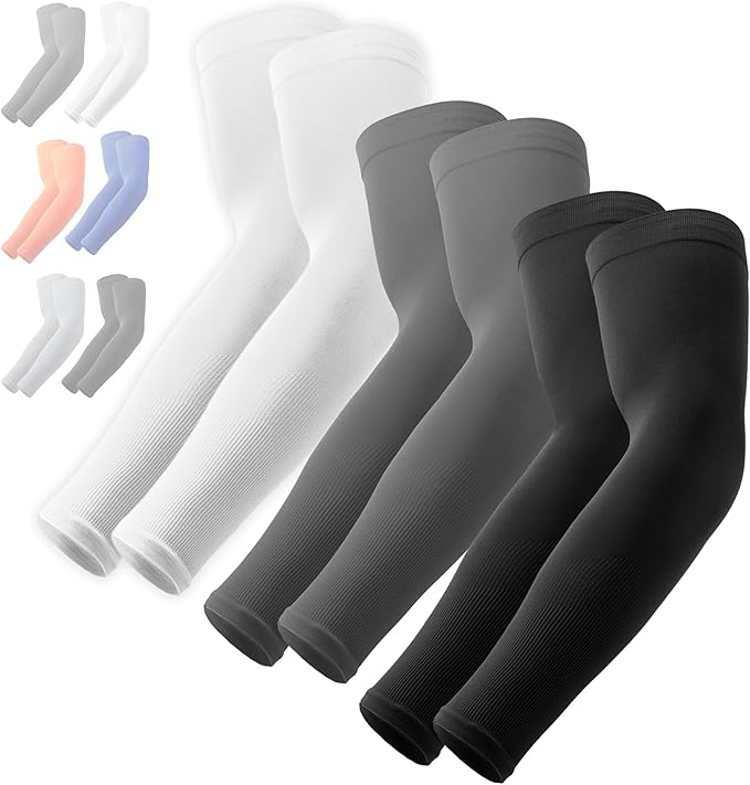 OutdoorEssentials UV Sun Sleeves for Men & Women, Cooling Arm Sleeves UPF 50+ | Golf, Tattoo Cover Up, Sun Protection