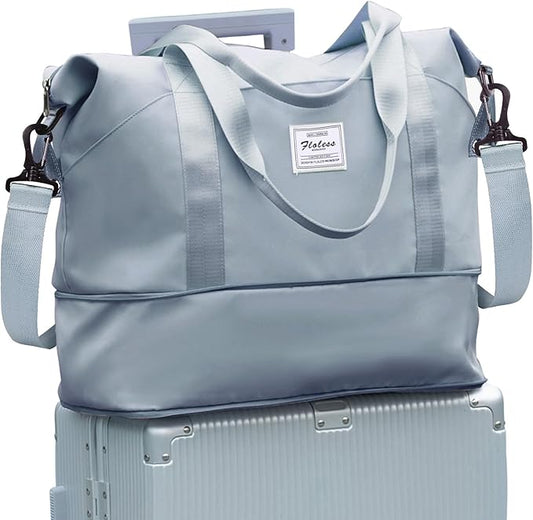 Travel Duffel Bag, Sports Tote Gym Bag, Shoulder Weekender Overnight Bag for Women