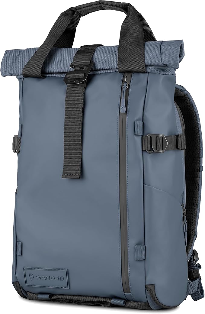 WANDRD PRVKE Rolltop 21L V4 Camera Backpack – Expandable Weatherproof Travel Bag with Laptop Sleeve and Clamshell Opening