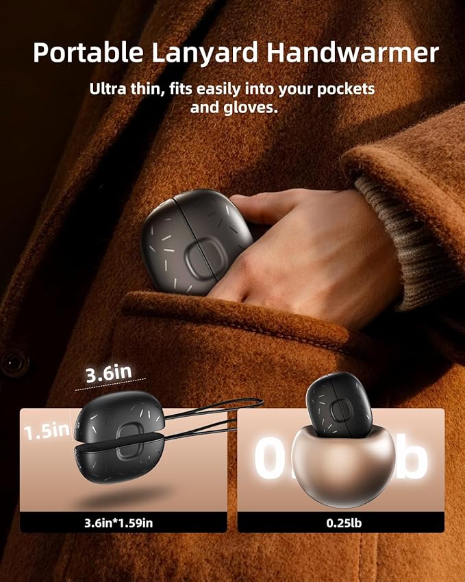 Magnetic Hand Warmers Rechargeable 2 Pack,10000mAh Electric Glove Heater Handwarmers with Flashlight, UL Certified, Men Women Gifts for Christmas, Birthday, Winter Hunting Camping Essentials