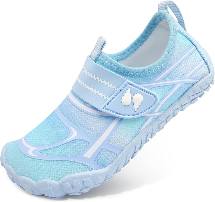 Stelle Kids Water Shoes Wide Toe Box Barefoot Quick Dry Non-Slip Aqua Shoes for Boys Girls Toddler Beach Swim Pool