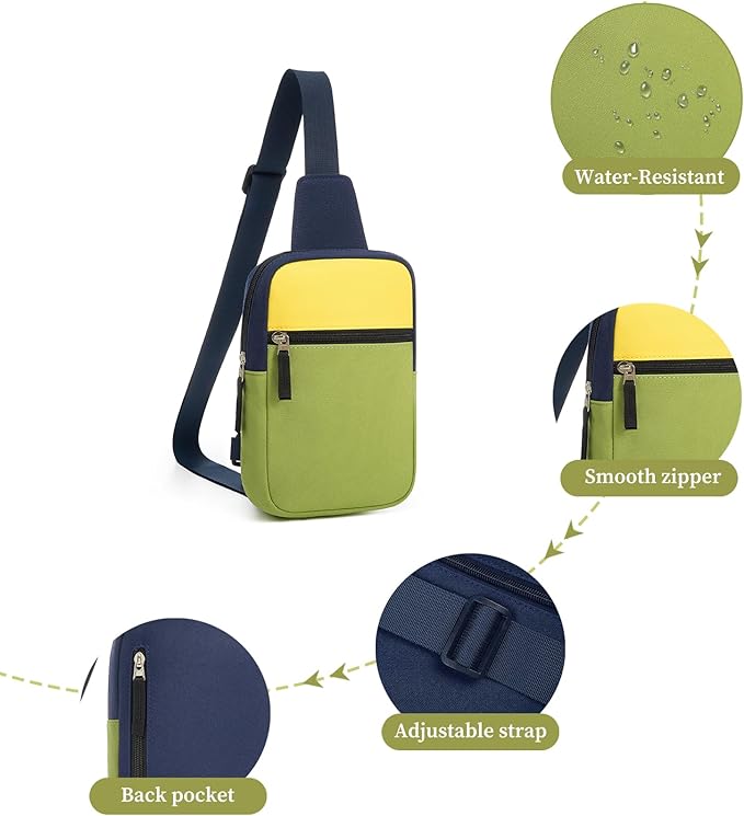 Birthday Gifts for 8 9 10 11 12 Year Old Teens Girls Kids, Fanny Pack Crossbody Bag Sling Belt Bags Purse, Dorm Travel Essentials for Girls Fashion, Preppy Tween Teen Girl Gift Trendy Stuff
