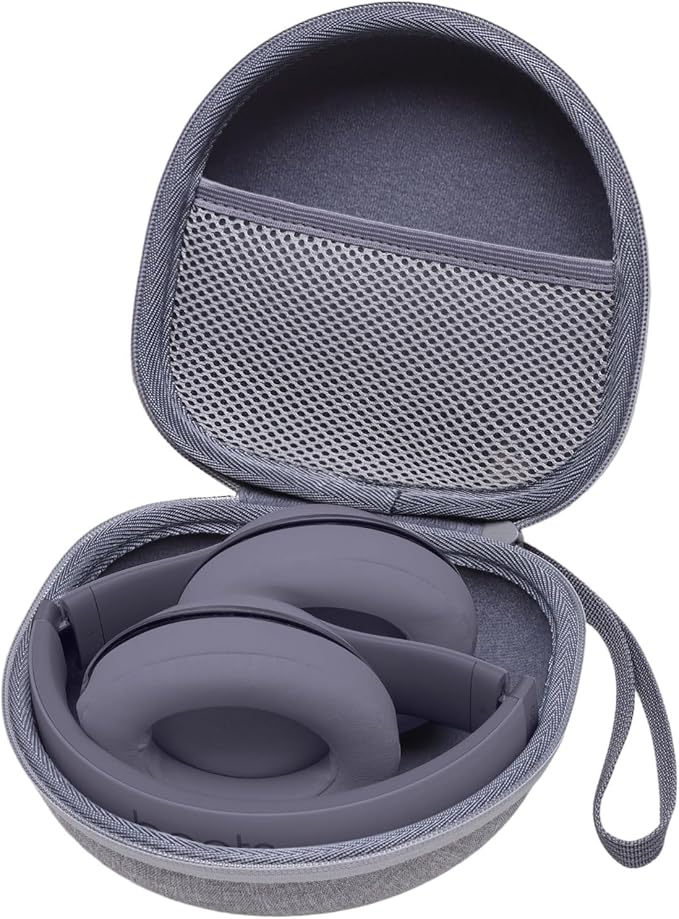 Headphone Headset Case for JLab JBuds Lux ANC/JLab Go Lux ANC/Beats/JBL/TOZO/BERIBES/Picun/KVIDIO Noise Cancelling Over-Ear Foldable Headphone (Gray)