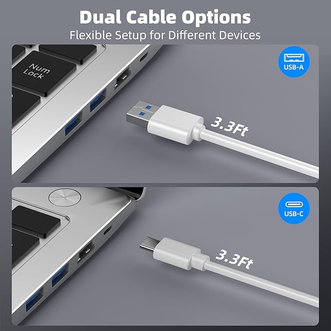 Powered USB Hub 10Gbps, 10 Port USB 3.2 Gen 2 Hub with 7 USB 3.2 Data Ports, 3 Fast Charging Ports, 36W Power Adapter, Type A and Type C Cable, Aluminum USB Hub for Laptop, Mac, PC