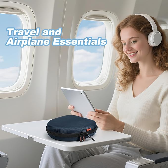 Hard Shell Headphone Case - Durable Zipper Travel Case Portable Carrying Pouch Bag Compatible with Sony WH-CH520/WH-CH720N, JBL Tune 510BT/720BT/520BT/770NC, Soundcore Q20 Q20i Q30, Jlab Headphones