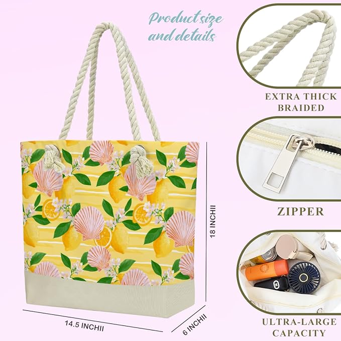 BELLOWDEER Beach Bags for Women, Wet Bag Cosmetic Bag for Beach Toiletries, Summer Travel Essentials, Gifts for Women