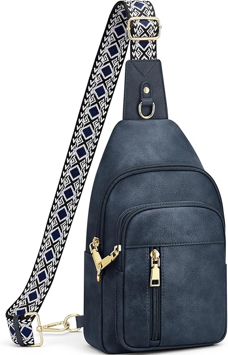 Anti Theft Crossbody Bags for Women RFID Sling Bag, Vegan Leather Cross Body Travel Purse for Women Men