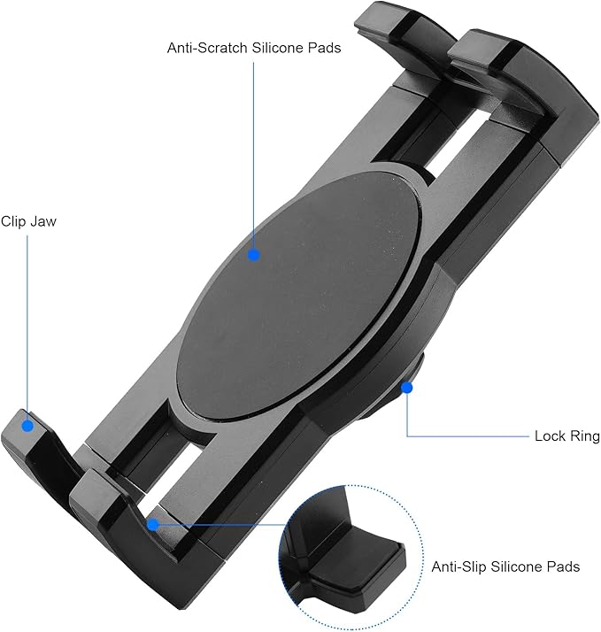 Mippko Foldable Wall Mount iPad Holder Tablet Mount Stand,360° Adjustable Tablet Holder,2-Stage Extendable Articulating Aluminum Alloy Arm,Compatible with 4.7~12.9" iPad/Nexus/e-Reader/Switch/iPhone
